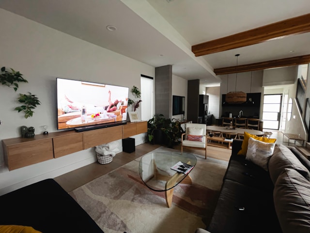 Stylish home decor living room setup
